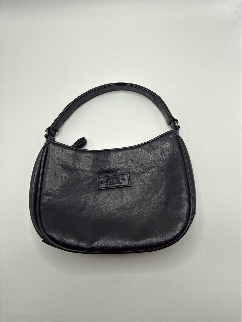 Original Logan Women's Black Leather Shoulder Bag Purse